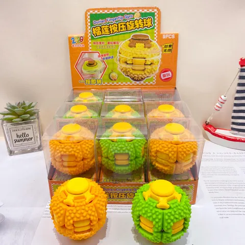Creative Durian Fidget Spinner Toy Stress Relief Press Gyro Novelty Plastic Decompression Toy For Kids