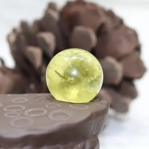 Boule de Cristal Citrine Jaune Naturelle Sphère Pierre de Guérison Feng Shui Maison Bureau Table Décor Cadeau de Pierre Précieuse