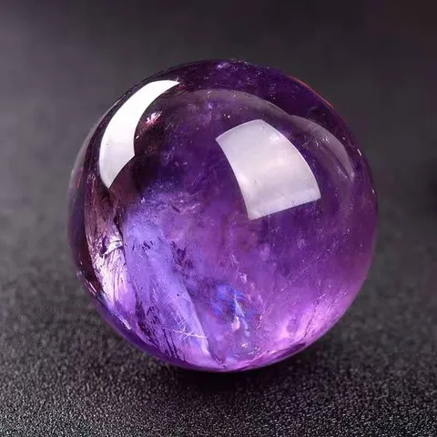 Boule De Cristal En Améthyste Naturelle Sphère Pierre Minérale De Pierre Précieuse De Quartz Polie Pour La Décoration Intérieure Feng Shui