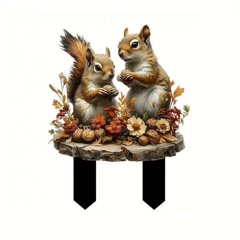 Acryl Garten Bodenstecker Outdoor Dekorative Pflanztopf Einsatz Süße Tiere Märchen Blumentopf Ornament Landschaftsdekor