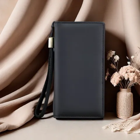 Men Genuine Leather Long Wallet Vintage Cowhide Zipper Clutch Bag Large Capacity Multi Card Slot Business Purse