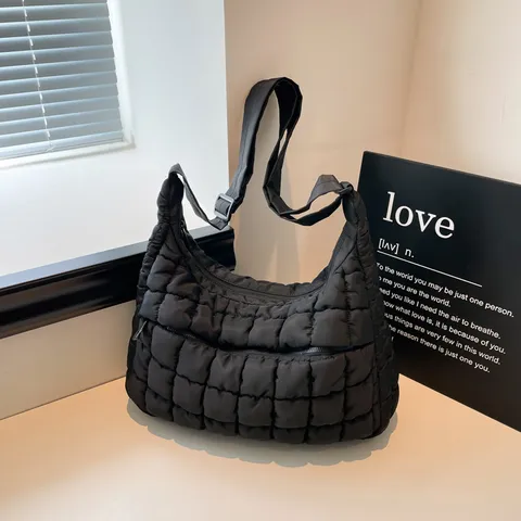 Καπιτονέ Τσάντα Μασχάλης Puffer Casual Μαλακό Νάιλον Cloud Hobo Τσάντα Μεγάλης Χωρητικότητας Τσάντα Ώμου για Γυναίκες