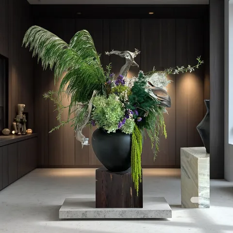 Natural Preserved Dried Flowers Green Plant Branches Home Decor Floral Arrangement Bouquet For Shop Hotel Office Decoration