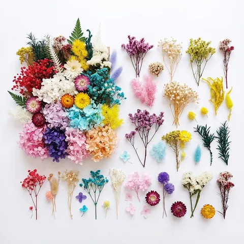 Natural Preserved Dried Flowers DIY Material Pack Botanical Floral Arrangement Accessories For Handmade Craft Gift