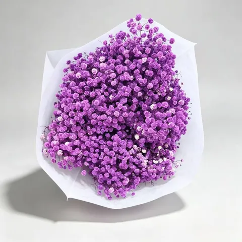 Natural Dried Baby's Breath Flowers Bouquet Preserved DIY Floral Arrangement Home Wedding Party Festival Decor Gift