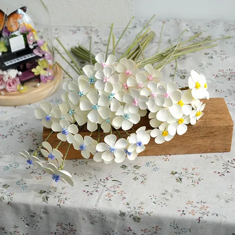 Handmade Artificial Floral Bouquet Simulation Dried Flower Home Decor Table Centerpiece Arrangement