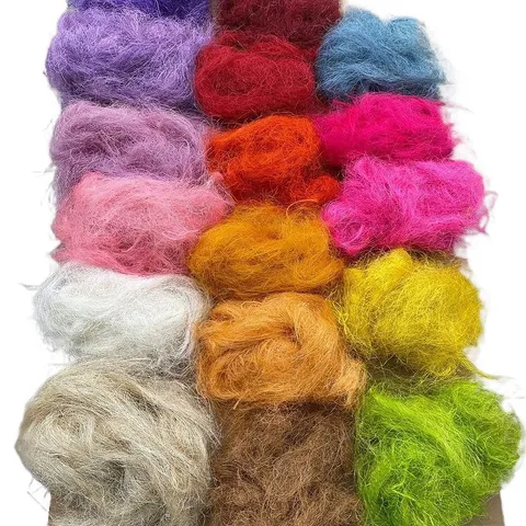 Natural Plant Fiber Hemp Silk Packaging Filler For Gift Box Wedding Party Decoration Floral Craft Material