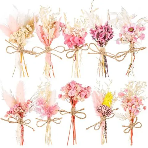 Natural Dried Flowers Bouquet Preserved Floral Arrangement For Home Decor Wedding Party DIY Craft Interior Decoration