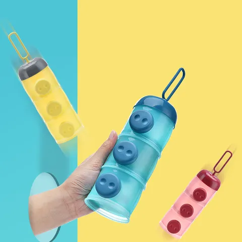 Tragbare 3-Schicht Baby Milchpulver Aufbewahrungsbox Süße Schwein Form Säugling Lebensmittel Snack Behälter Reise Dispenser PP Material