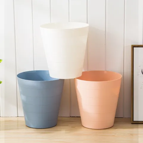 Nordischer minimalistischer Kunststoff Mülleimer Kreativer kleiner abfalleimer für Zuhause Badezimmer Wohnzimmer Küche Büro