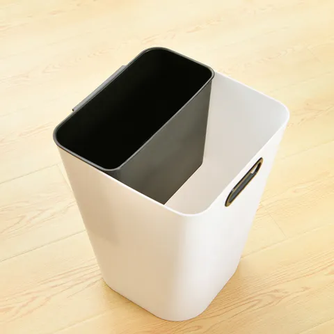 Haushalt Kunststoff Mülleimer Mit Pressring Deckelloser Papierkorb Für Küche Badezimmer Wohnzimmer Büro