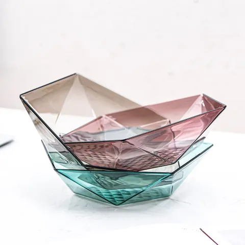 Kreativer Fünfspitziger Stern Obstteller Minimalistischer Multifunktionaler Plastik Süßigkeiten Teller PET Verdickter Langlebiger Snack Teller