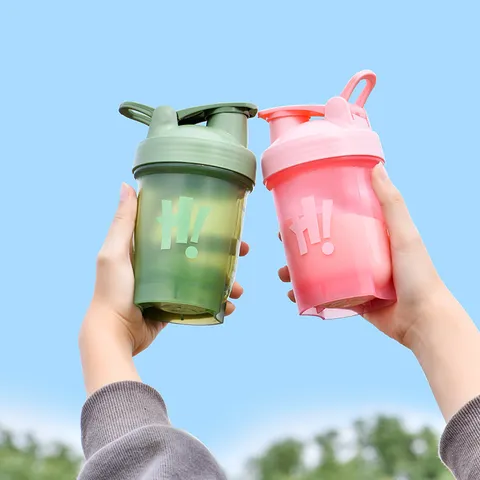 Φορητό Πλαστικό Μπουκάλι Shaker Για Αθλητισμό Fitness Πρωτεΐνη Σκόνη Και Milkshake Αντιδιαρροή