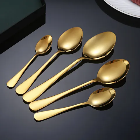 Stainless Steel Tableware Set Knife Fork Spoon Western Dinnerware Household Hotel Cutlery Kitchen Tableware