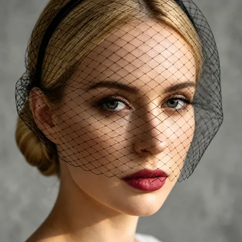 Donne Retro Rete Velo Gabbia per Uccelli Cerchietto Vintage Sposa Matrimonio Fascinator Copricapo Accessori Capelli