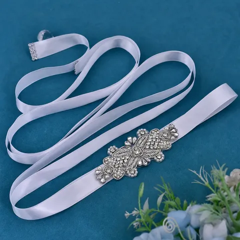 Cintura da Sposa in Strass Fascia per Abito da Sposa Ricamo Fatto a Mano Cintura in Cristallo Accessori Moda per Festa di Matrimonio da Donna