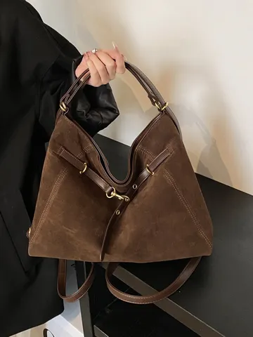 Women PU Leather Tote Bag Large Capacity Casual Shoulder Bag Convertible Backpack Commuter Travel Handbag