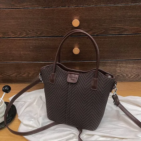 Women Fashion Casual Tote Shoulder Bag PU Leather Patchwork Crossbody Bag Trendy Daily Commuting Handbag