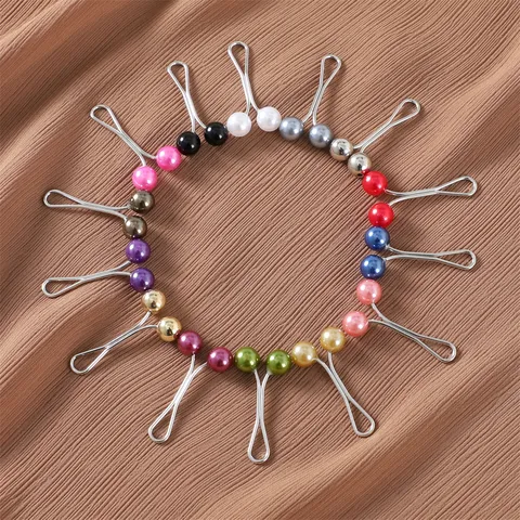 Künstliche Perle U Förmig Stift Schalschnalle Metall Hijab Nadeln Minimalistisch Mode Accessoires Für Damen Schmuck