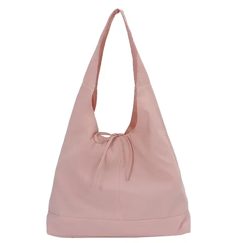 Korean Style Casual Nylon Tote Bag Large Capacity Solid Color Simple Shoulder Underarm Bag Daily Commuting Handbag