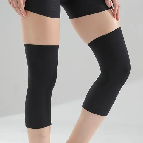 Anti Slip Thin Silicone Sports Knee Pad Elastic Breathable Protection Sleeve Leg Compression Brace For Men And Women