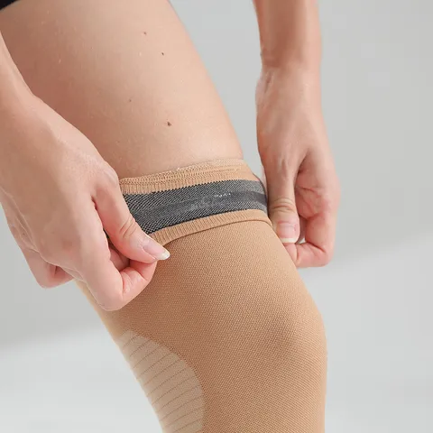 Anti Slip Thin Silicone Sports Knee Pad Elastic Breathable Protection Sleeve Leg Compression Brace For Men And Women