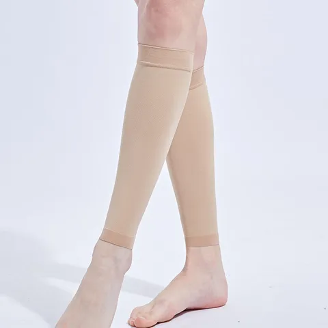 Mangas de Compresión para Pantorrilla de Alta Elasticidad Unisex para Correr Deportes Soporte de Pierna Spandex Transpirable