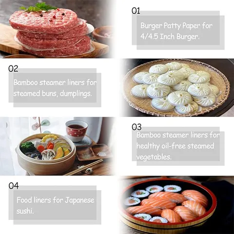 Disposable Round Steamer Parchment Paper Non-Stick Baking Mat For Dumpling Bread And Kitchen Cooking Accessories