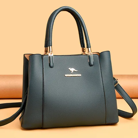 Dames PU Leer Schoudertas Grote Capaciteit Zacht Leer Handtas Minimalistisch Stedelijk Crossbody Messenger Bag Dagelijks