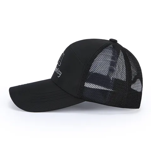 Men's Breathable Mesh Baseball Cap Sun Protection Outdoor Casual Adjustable Sports Dad Hat Solid Color Polyester Hat