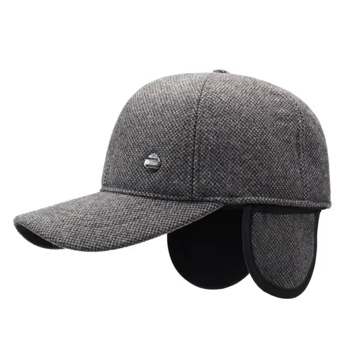Men Winter Warm Woolen Baseball Cap Thickened Ear Flap Windproof Outdoor Casual Dad Hat For Winter