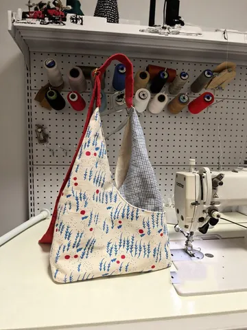 Borsa a Tracolla in Tela Dipinta a Mano Artistica Grande Capacità Casual Patchwork Crossbody Tote Bag Donna Eco Borsa