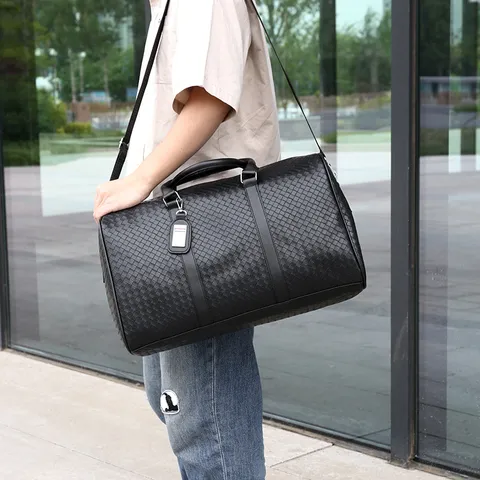 Große Kapazität Schachbrett Reisetasche Oxford Gewebe Wasserdichte Duffel Handtasche Für Herren Business Reisegepäck Tasche Mit Schultergurt