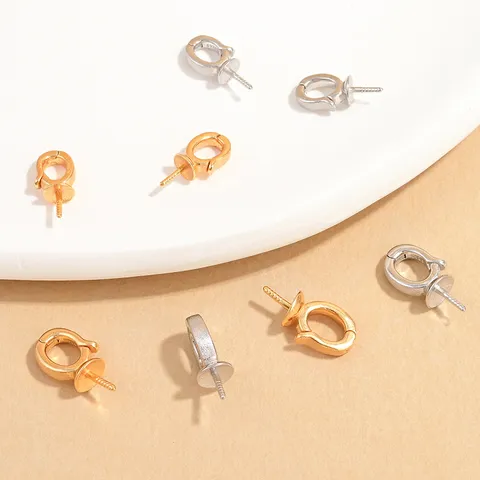 S925 Argento Sterling Opaco Spazzolato Chiusura Per Ciondolo Apribile Accessorio Per Gioielli Fai Da Te Con Perno A Vite Per Perle E Gemme