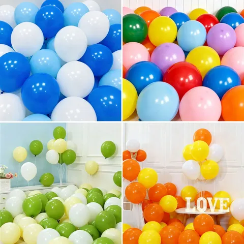 Thickened Latex Balloons Matte Standard Round Balloons Individually Packaged Party Wedding Birthday Event Decor