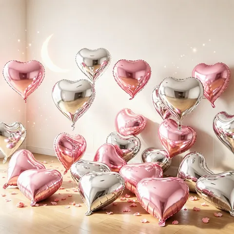 Heart Aluminum Foil Balloons Romantic Wedding Party Birthday Decoration Floating Helium Balloon Supplies