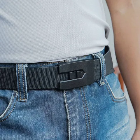 Verstellbarer Elastischer Geflochtener Gürtel Für Herren Damen Schnellverschluss Legierung Matte Schnalle Freizeit Workwear Dehnbarer Gürtel