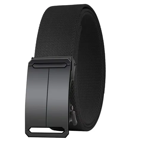 Herren Taktischer Gürtel Gewebtes Nylon Elastischer Gürtel Casual Outdoor Heavy Duty Taillengürtel Mit Metallschnalle