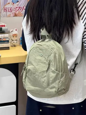 Zaino Casual in Nylon Leggero Versatile Piccolo Zainetto da Viaggio Unisex Escursionismo Scolastico