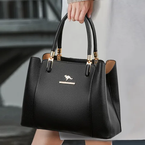 Dames PU Leer Schoudertas Grote Capaciteit Zacht Leer Handtas Minimalistisch Stedelijk Crossbody Messenger Bag Dagelijks