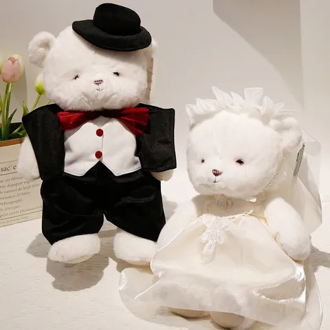 Matrimonio Coppia Orsacchiotto Giocattolo Di Peluche Simpatico Sposo E Sposa Bambola Di Peluche Regalo Per Sposi Decorazione Della Casa