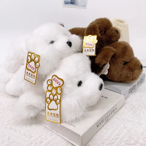Carino Cane Dormiente Giocattolo di Peluche Morbido Animale Impagliato Cucciolo Cuscino Bambola Compagna Decorazione Regalo Per Bambini
