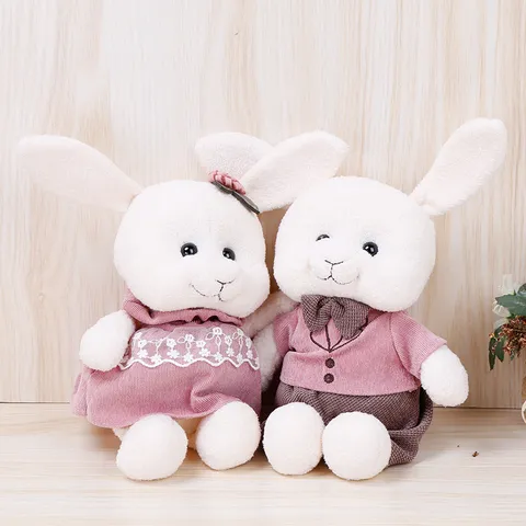 Carino Animale Coppia Peluche Volpe Topo Maiale Bambola Morbida