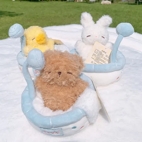 Carino Peluche Animale Cartone Animato Coniglio Orso Elefante Anatra Bambola Morbido Compagno Cuscino Regalo di Compleanno