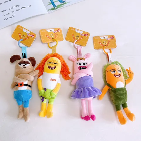Simpatico Peluche per Famiglia Bizzarro Animale Impagliato Morbido Anatra Coniglio Cane Bambola Soffice Decorazione per Stanza