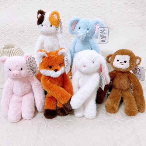 Simpatico peluche di animale a braccia lunghe bambola di peluche magnetica dolce compagno di sonno regalo per bambini