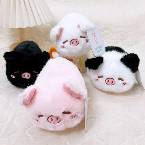 Simpatico Giocattolo di Peluche a Forma di Maialino Bambola di Decompressione Squishy Animale di Peluche Morbido Giocattolo Sonoro Regalo di Compleanno