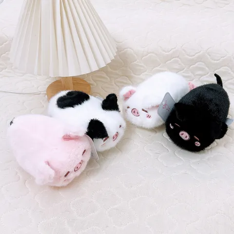 Simpatico Giocattolo di Peluche a Forma di Maialino Bambola di Decompressione Squishy Animale di Peluche Morbido Giocattolo Sonoro Regalo di Compleanno