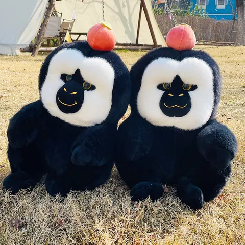 Simpatico Scimmia Saki Peluche Animale di Peluche Morbido Bambola Kawaii Figura di Cartone Animato Cuscino Regalo