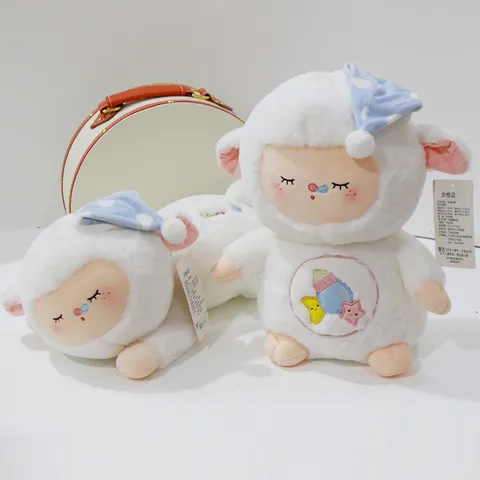 Simpatico Pecora da Circo Peluche Giocattolo Animale Bambola Cuscino Morbido Regalo Agnello per Bambini